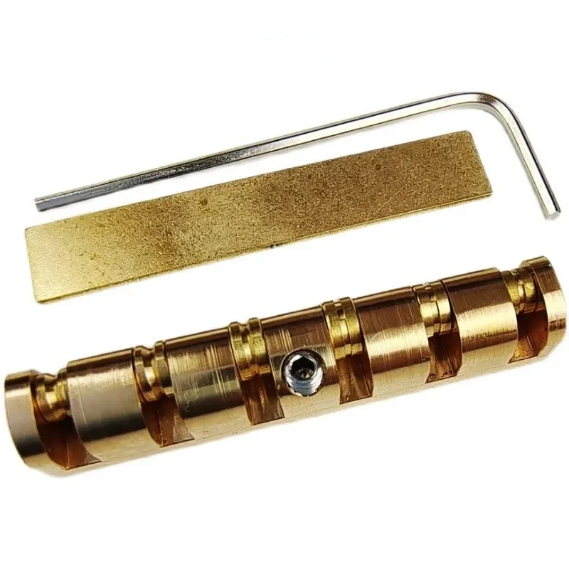 【Made in Japan】 Kaynes Écrou de guitare à rouleau en laiton réglable en hauteur de 43 mm pour guitares électriques ou acoustiques de style Les Paul LP SG