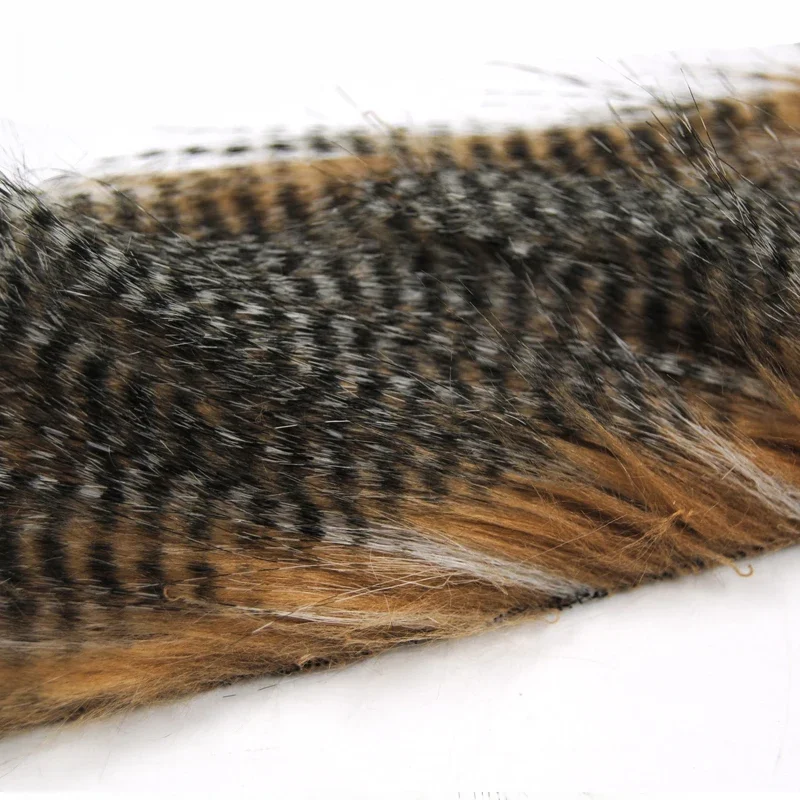 Wifreo 1 Torba 5 X 12CM Wiązanie muchowe Furabou Grizzly Color Craft Fur Fiber for Streamer Tail Wing Material Medium Size — zdjęcie 2