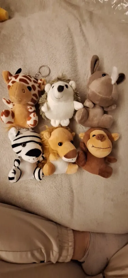 6-36 Small Safari Stuffed Animals Bulk Jungle Animal 12cm Mini Plush Toys for Party Favors Baby Shower Gift Bags Birthday Gifts photo review