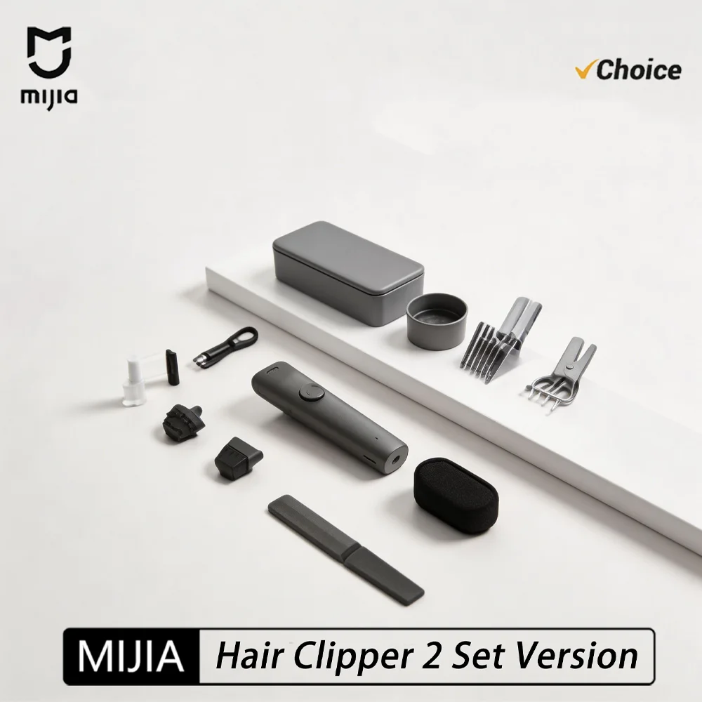 mijia-hair-clipper-2nd-kit-set-titanium-bladecordless-hair-trimmer-usb-c-ipx7-waterproof-lcd-professional-barber-cn