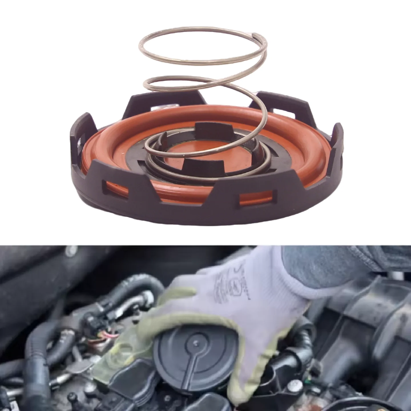 

6E103547Q 06E103547S 06E103547H Черный комплект для восстановления маслоотделителя PCV 3.0T для Audi 3.0T, б/у, 2009-2017, S4 S5 A6 A7 Q5 Q7