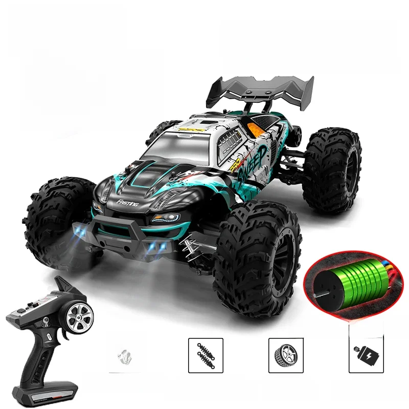 ZWN 1:16 70 km/u of 50 km/u 4WD RC auto met LED-afstandsbediening auto's hoge snelheid Drift Monster Truck voor kinderen vs Wltoys 144001   Speelgoed - afbeelding 2