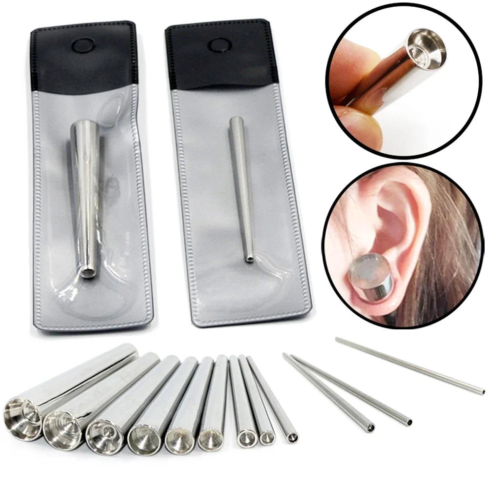 1PC 316L Chirurgenstahl Konkaven Kegel Einsetzen Pins Kegel Gauge Expander Piercing Werkzeug Professionelle Körper Piercing Schmuck