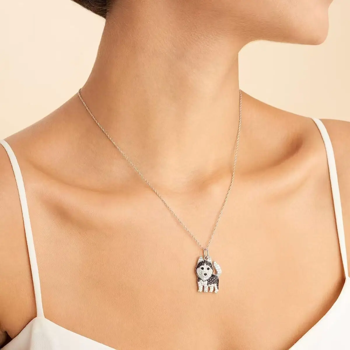 Exquisite Cute Beagle Pendant Necklace for Women Elegant Pet Puppy Jewelry Animal Accessories Memorial Gift for Dog Lovers