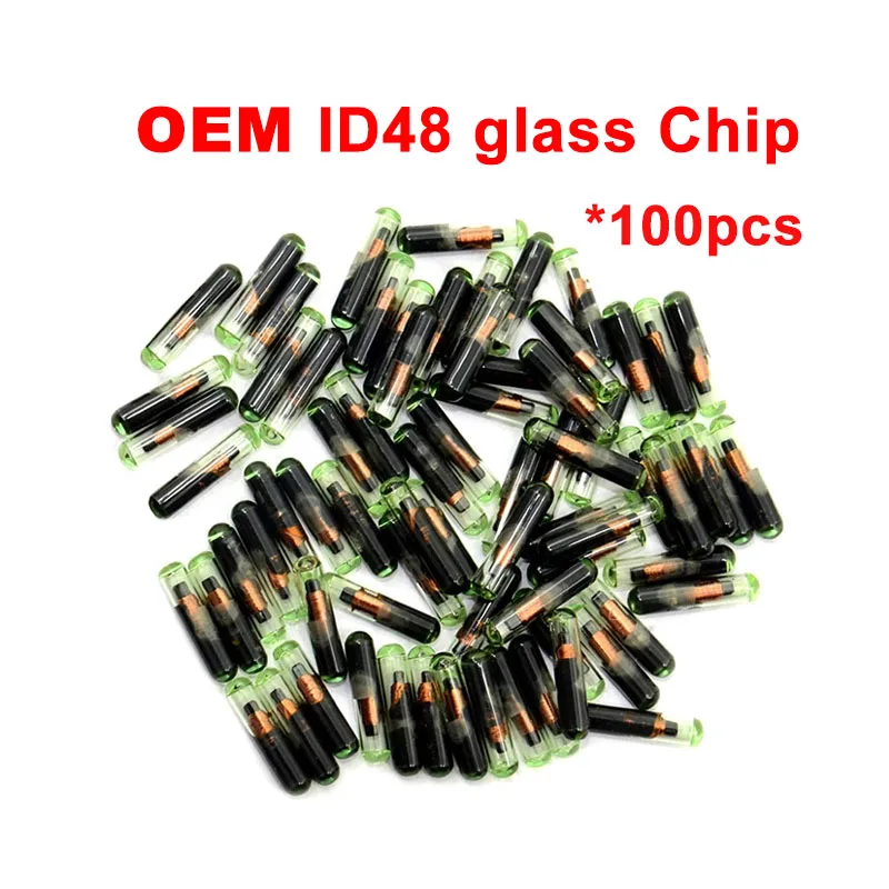 

2022 NEW 20/30/50/100pcs Car Key Chip Blank OEM ID48 Chip Auto Transponder Chip Glass ID 48 Unlock Chip for V-W for Au-di