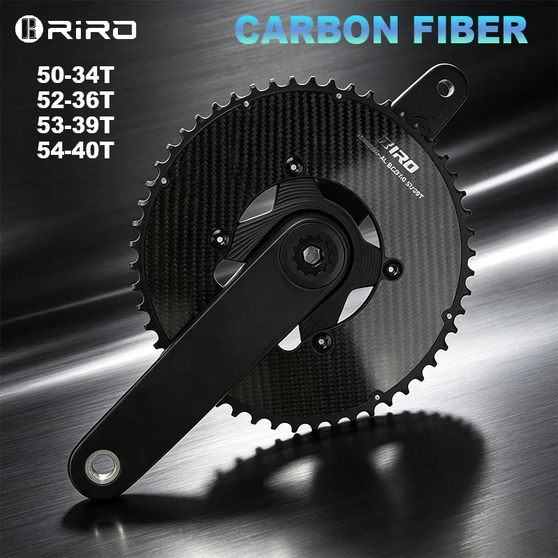 RIRO Carbon Chainring 11-12S Road Bike Chainring 110BCD Bicycle Chainwheel for Shimano R7000 R8000 R9100 R7100 R8100 R9200