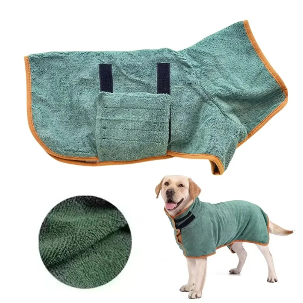 Nieuwe hondenbadjas absorberend huisdier sneldrogend badhanddoek hondenbadhanddoek grote kleine honden schone absorberende badjas kat huisdierproducten - afbeelding 2
