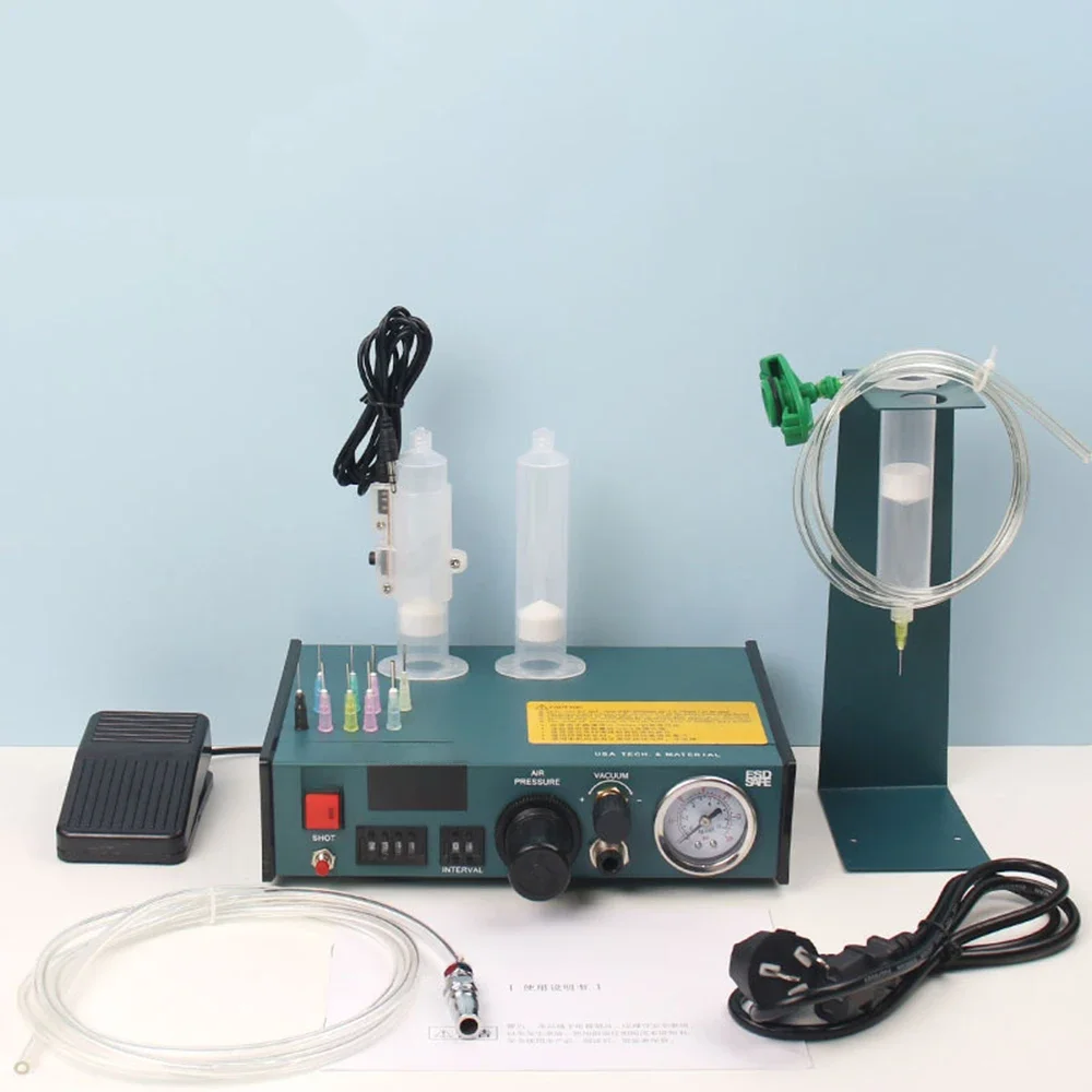 983A Auto Glue Dispenser Pneumatic Dispensing Controller Flux Solder Paste Liquid Controller Manual Pedal Dispenser