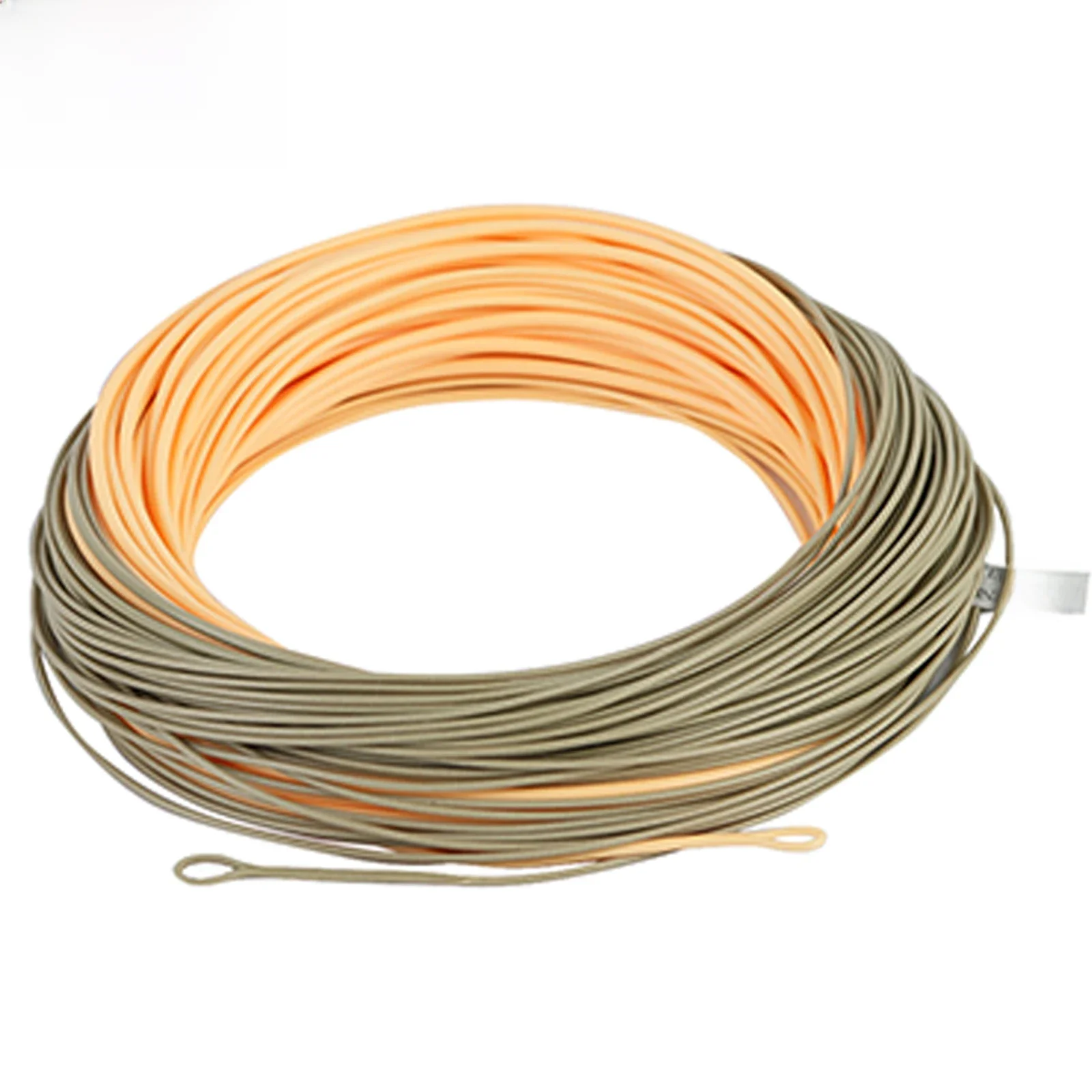 Maximumcatch Jednoręczna żyłka wędkarska Spey Fly Fishing WF3F-8F 90 stóp z 2 spawanymi pętlami Brzoskwiniowa/Camo Fly Fishing Cord — zdjęcie 2
