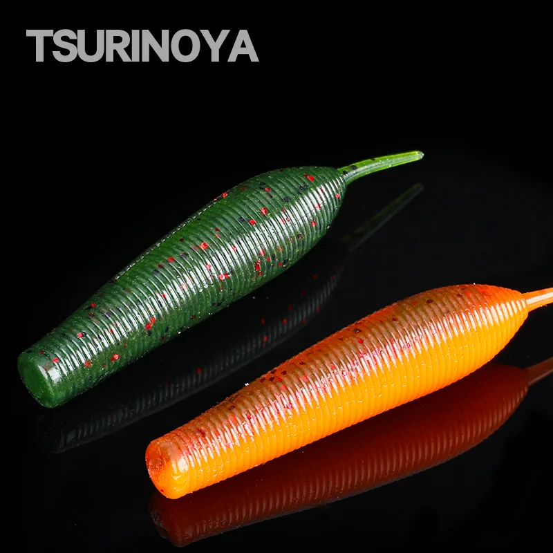 TSURINOYA 96.5mm 12.5g Heavy Soft Bait Fishing Lure AMBUSH Largemouth Bass Bait Finesse Rig Worm Bait Long Casting No Sinker Rig