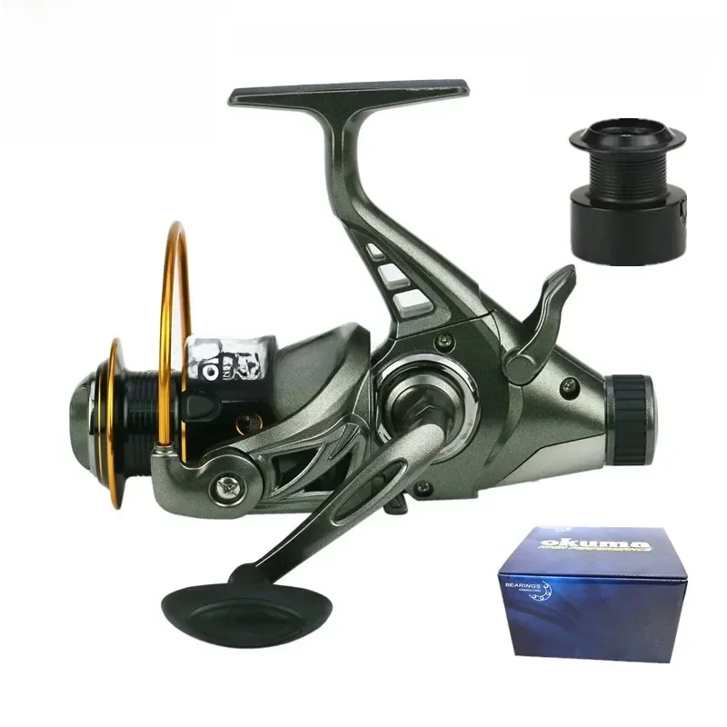 OKUMA Dual Release Voor- en Achterrem Viswiel 12Kg Max Drag Visserij-reel 4.9:1 Hoge Snelheid 3000-6000 - afbeelding 2