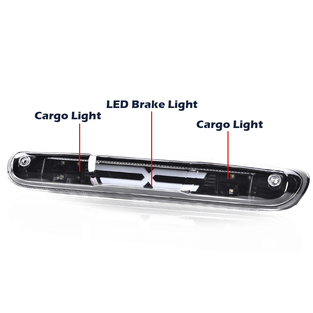 الخلفية 3Rd الثالثة الفرامل البضائع مصباح X نمط صالح ل 2002-2009 دودج رام شاحنة مقاوم للماء عالية جبل وقف الذيل ضوء Led