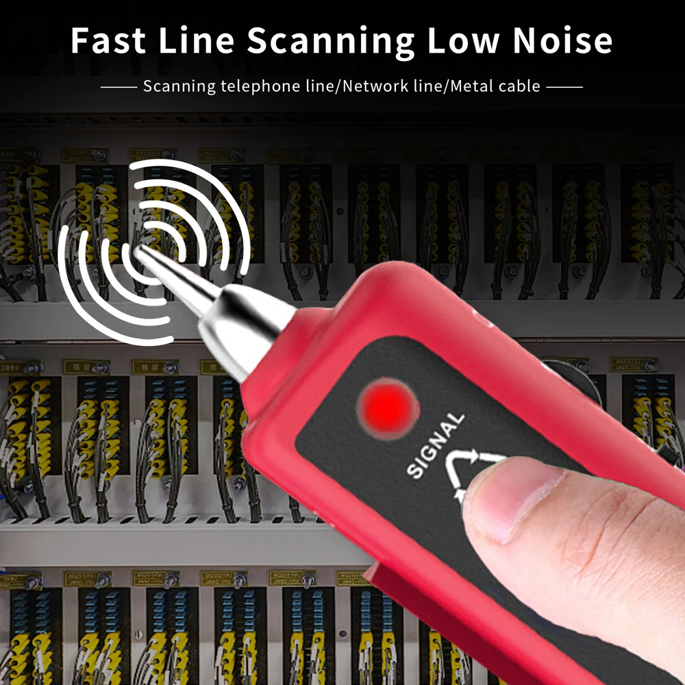 NOYAFA NF-801 Network Cable Tester RJ45 RJ11 Ethernet LAN Telephone Wire Tracer Line Finder With LED Lighting Withstand Voltage