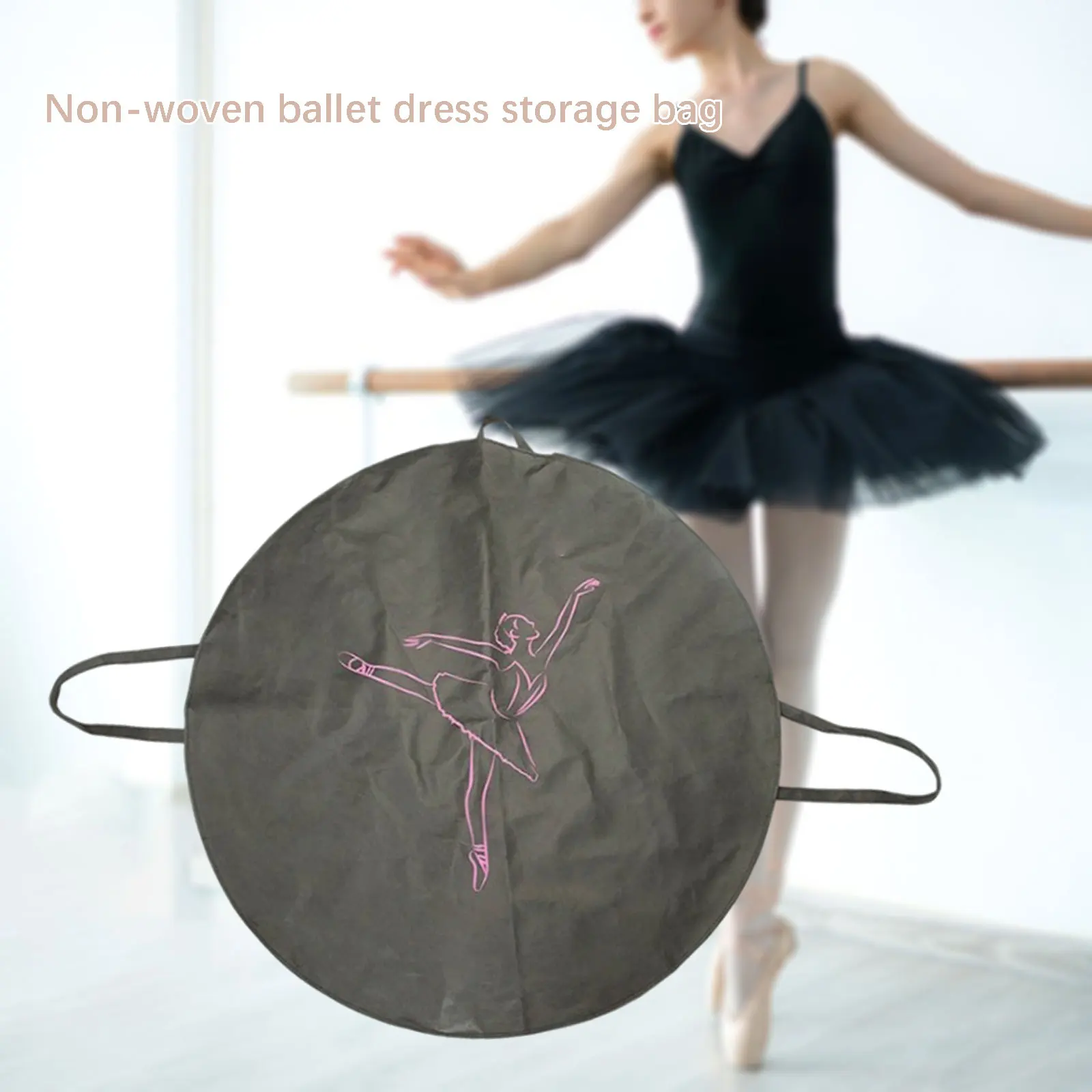 

Ballet Tutu Skirt Bag Large Capacity Dance Garment Bag for Ballerina Dance Recital Competition Portable Dustproof Handbag Stora