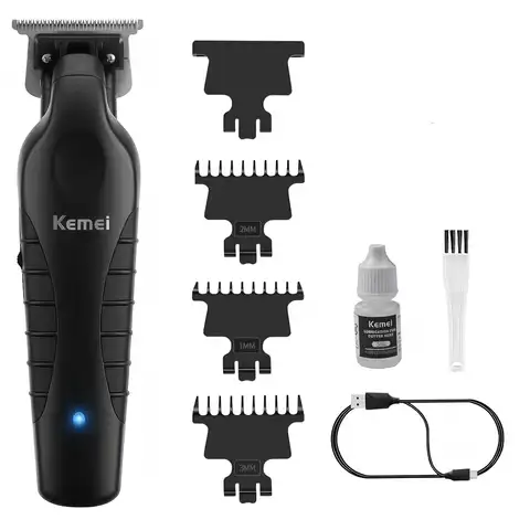 Kemei KM-2299 Cordless Rechargeable Hair Clipper, 1200mAh, USB-C