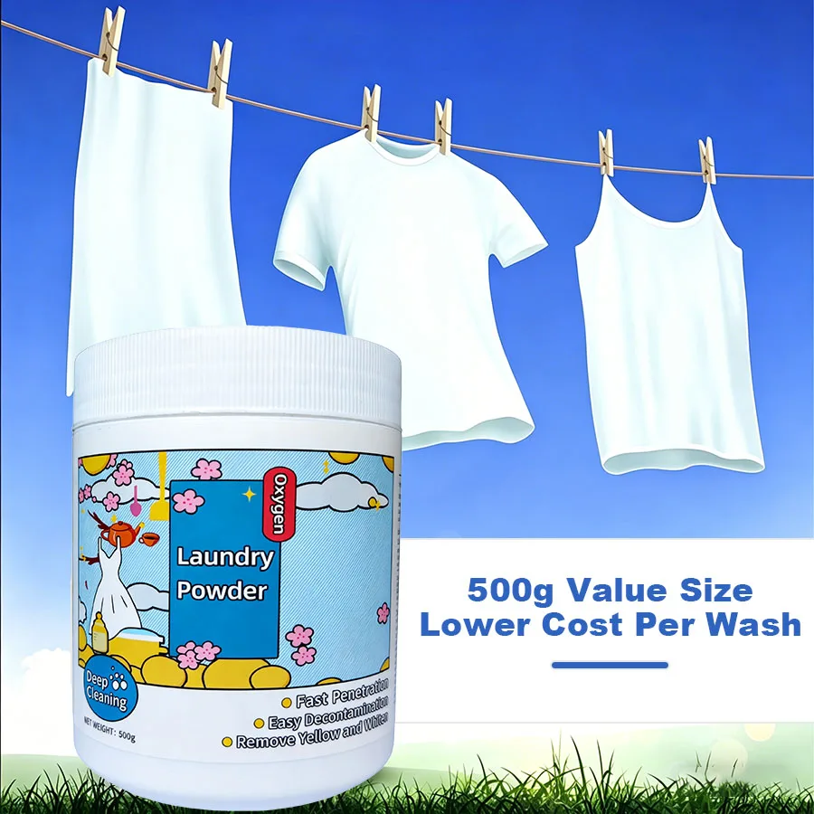 Limpiador Oxi Color Safe, polvo de oxígeno activo, blanqueador de ropa, quitamanchas para ropa blanca y de color, para cocina y baño