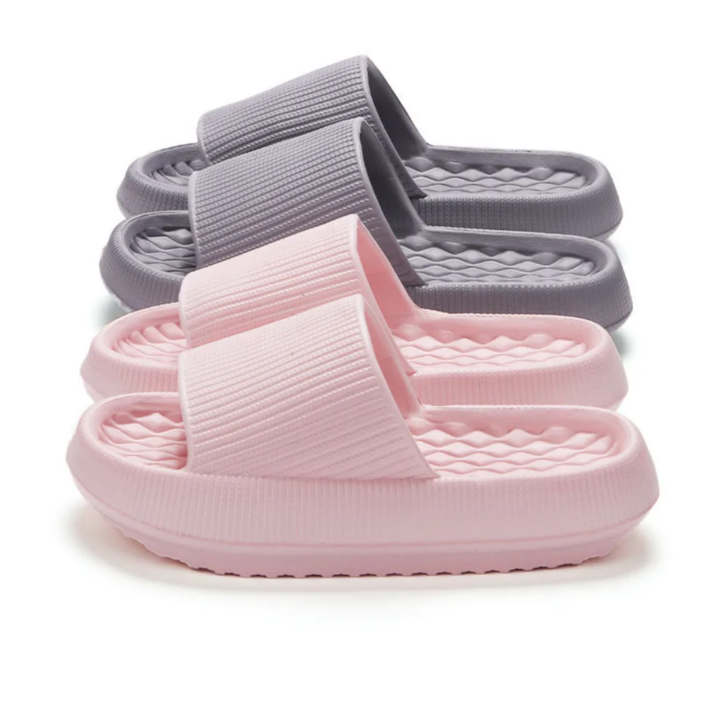 Non-slip Soft Cloud Slippers Home Flip Flops 4cm Summer man Women Comfy Eva Thick Platform Slides Woman Couple Bathroom