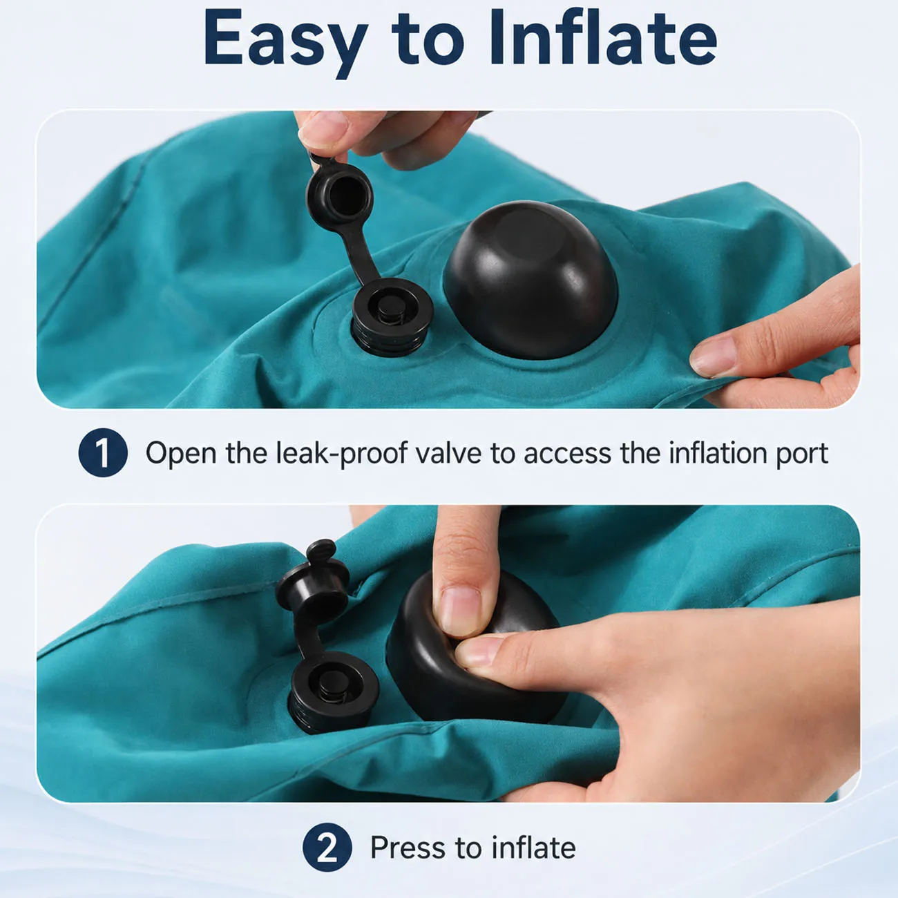1PC Inflatable Lumbar Support Pillow Ergonomic Back Cushion Portable Waist Neck Leg Rest Pillow for Office Chair Home Travel