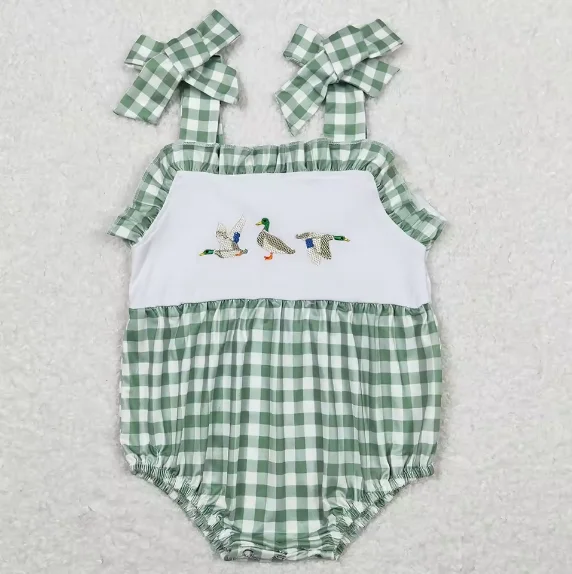 Vendita calda neonato pagliaccetti cervo anatra camo pagliaccetti manica corta boutique bambino ragazzi pagliaccetti fratelli ragazze bolle nuovo