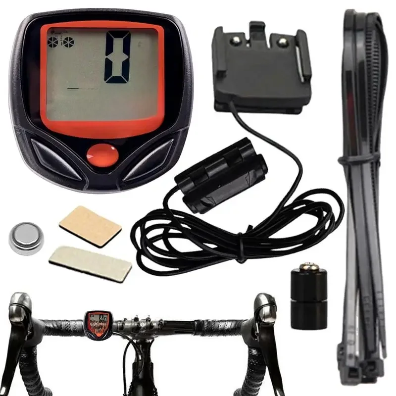 AliExpress Bikes Odometer And Speedometer Wired Bicycles Odometer With LCD Display Multifunctional Portable Clear Data Bicycles Mileage