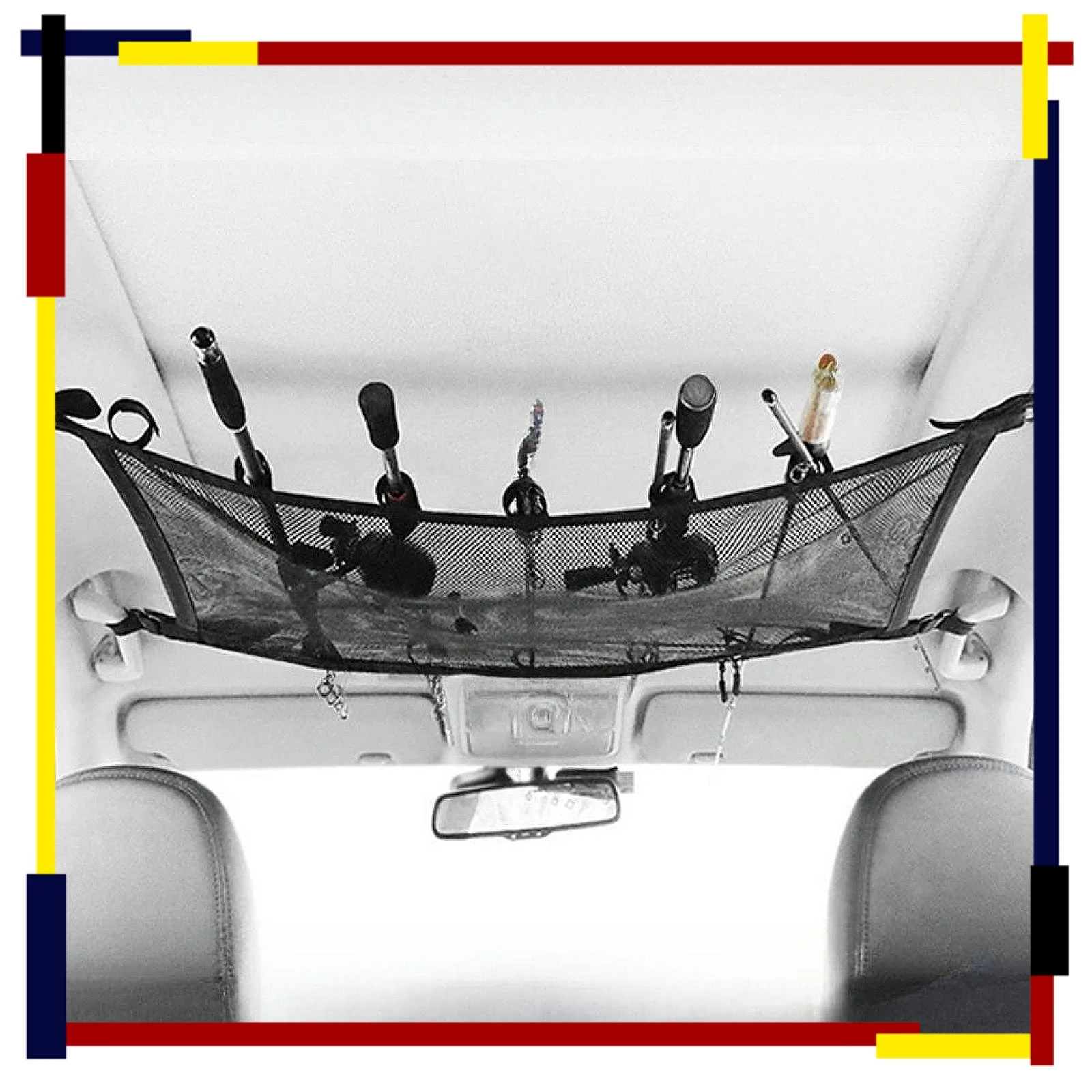 

Vehicle Fishing Rod Holder Space Saving Easy to Install Organizer heavy duty fishing rod holder for car roof top