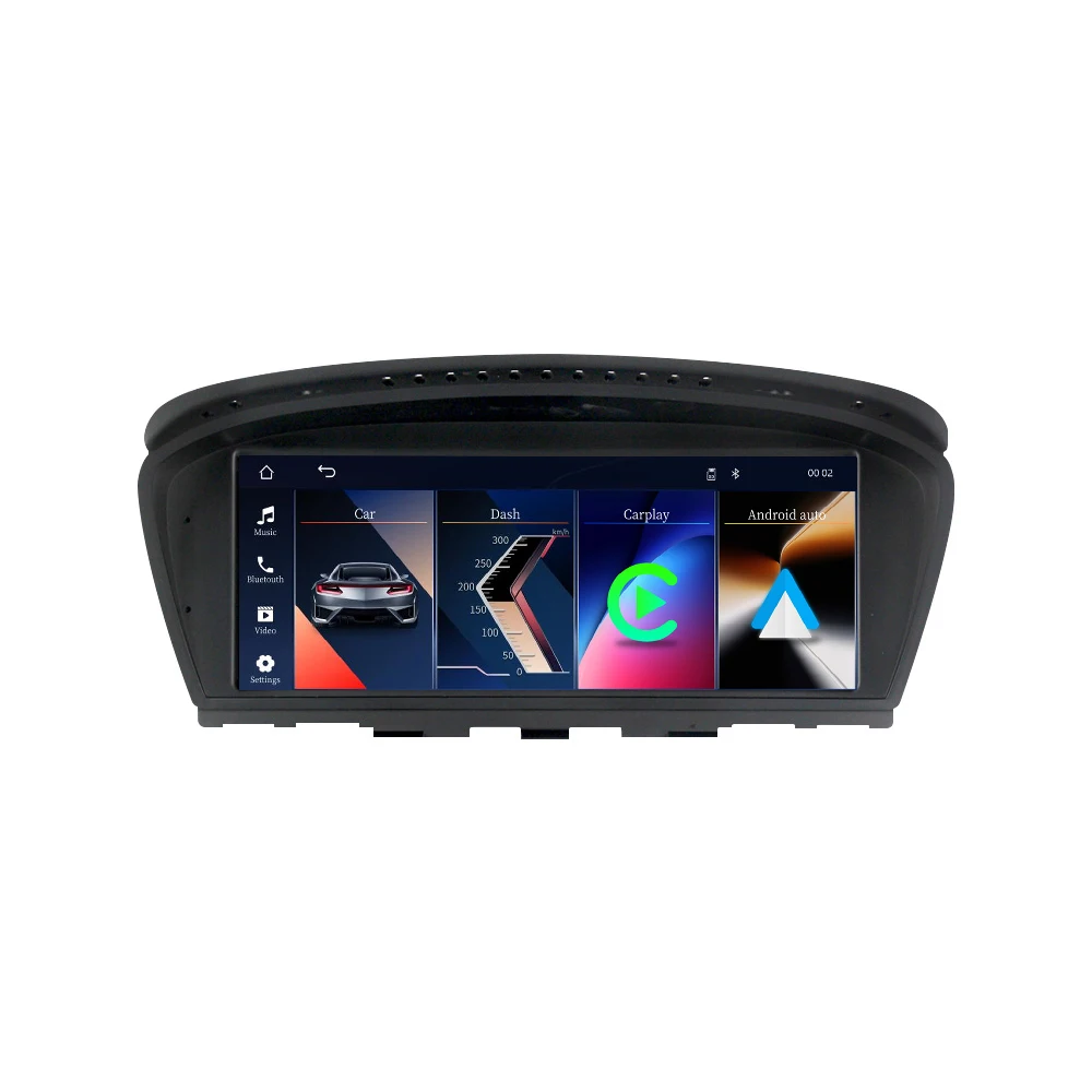 MEKEDE EU-Lagerbestand Autoradio 8,8 Zoll Kabelloses Carplay-Navigationsdisplay für BMW 5er E60 E61 E63 3er E90 E91 E92 E93 WIFI BT Android Auto Multimedia-Player Unterstützt SWC Idrive Mirror Link