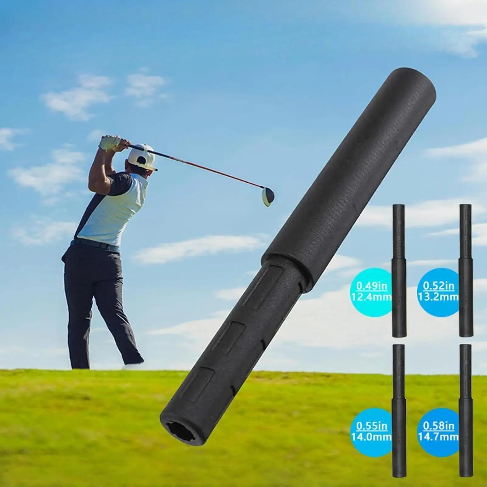 

Golf Shaft Extender End Attachment High Quality Easy Install Golf Club Extension for Men Practice Tool Golf Accessories