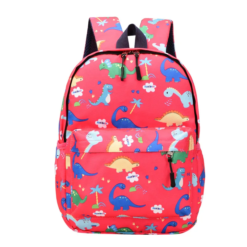 Cute Cartoon Dinosaur Backpacks Teenager Kindergarten Schoolbag Trendy Waterproof Kids Bookbag Boys Girls Children Animal Bag