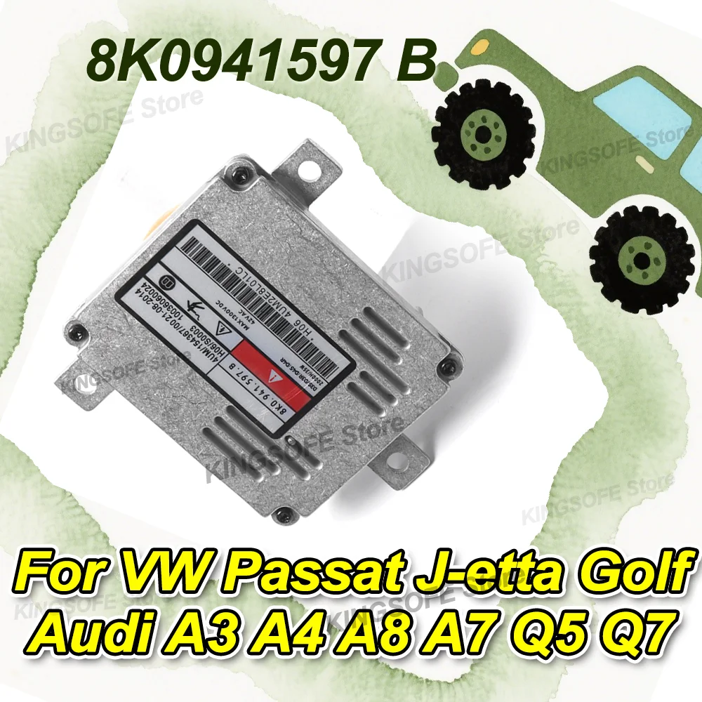 

8K0941597 B Xenon Headlight Ballast For VW Passat J-etta Golf Audi A3 A4 A8 A7 Q5 Q7