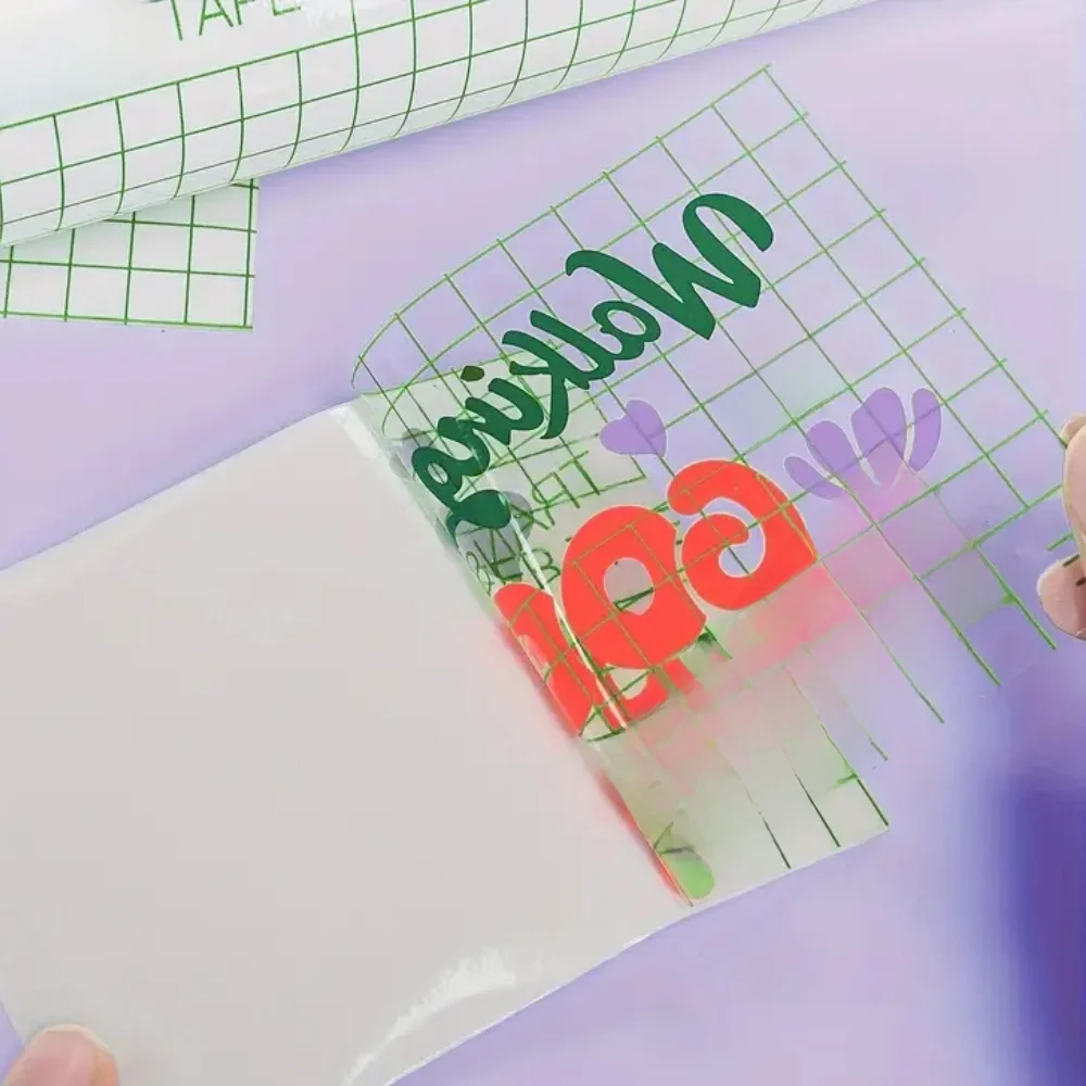 Ruban de transfert en vinyle de qualité supérieure, papier de transfert transparent pour vinyle adhésif, adhérence standard et forte pour Cricut & Silhouette