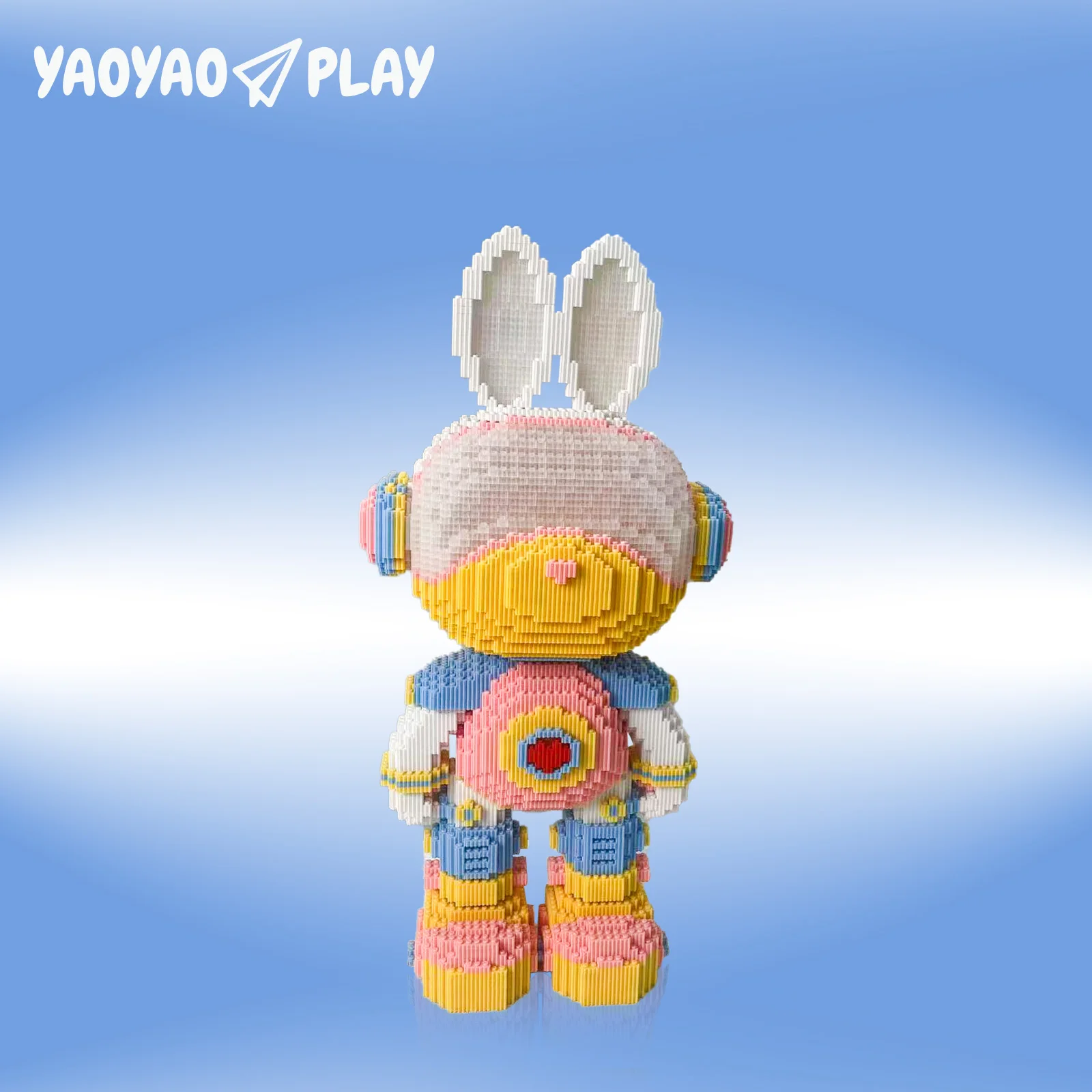 Króliczek Galaxy Girl, klocki Yaoyaoplay, prezent urodzinowy, edukacyjny, dekoracja dla chłopców i dziewcząt, fajny zestaw klocków z króliczkiem