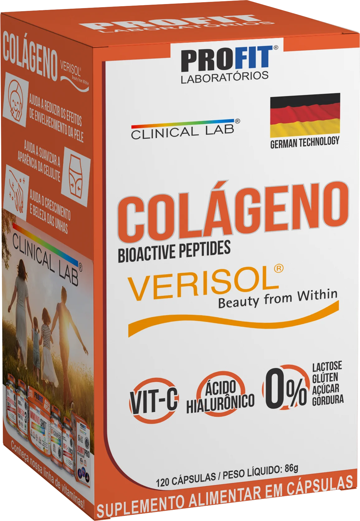 Collagen Verisol®️ Profit Labs 120 Capsules with Hyaluronic Acid