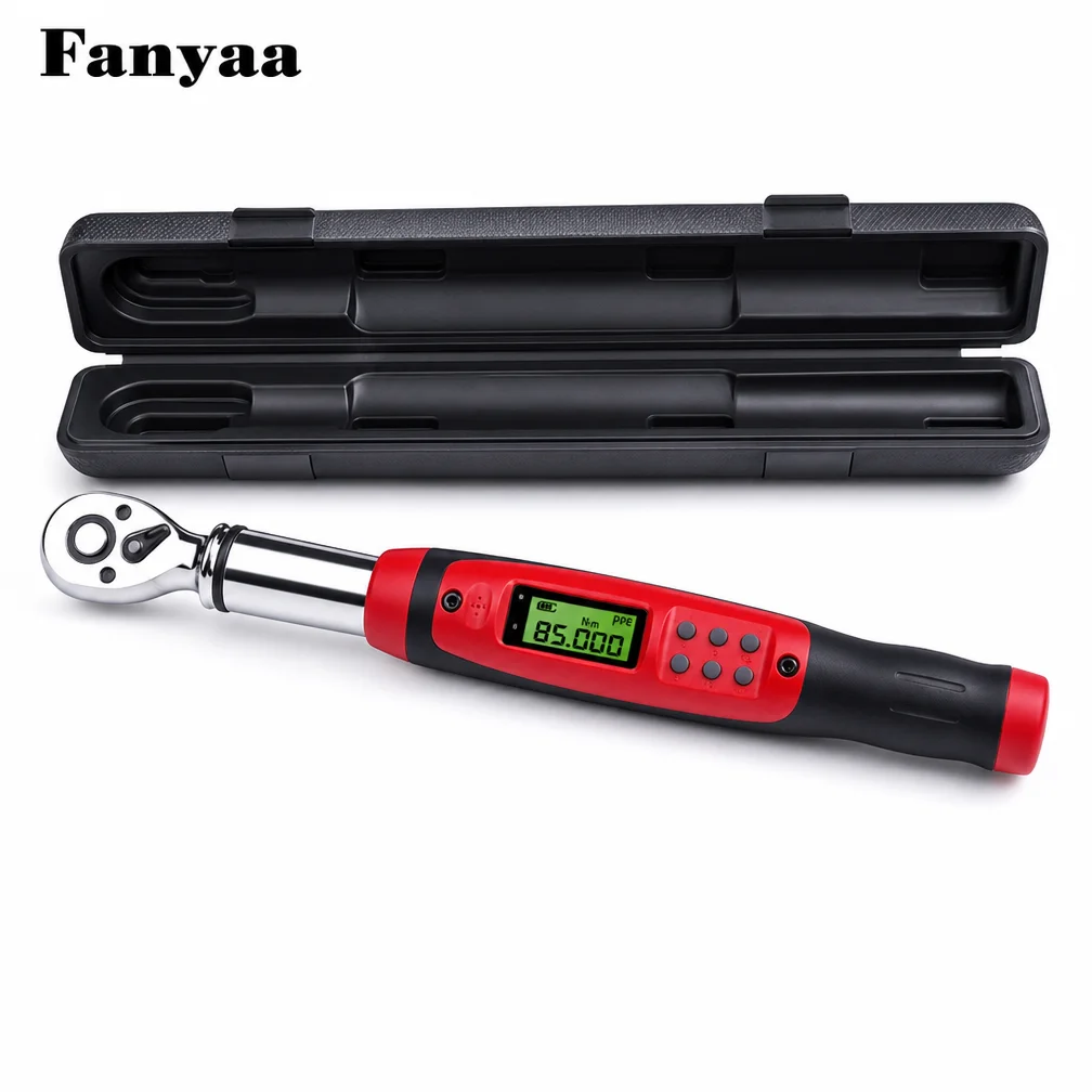 Digital Torque Wrench Series Preset Adjustable Ratchet Tool Wrench 1/4 Inch Factory Pricision Production Car Repair Tool