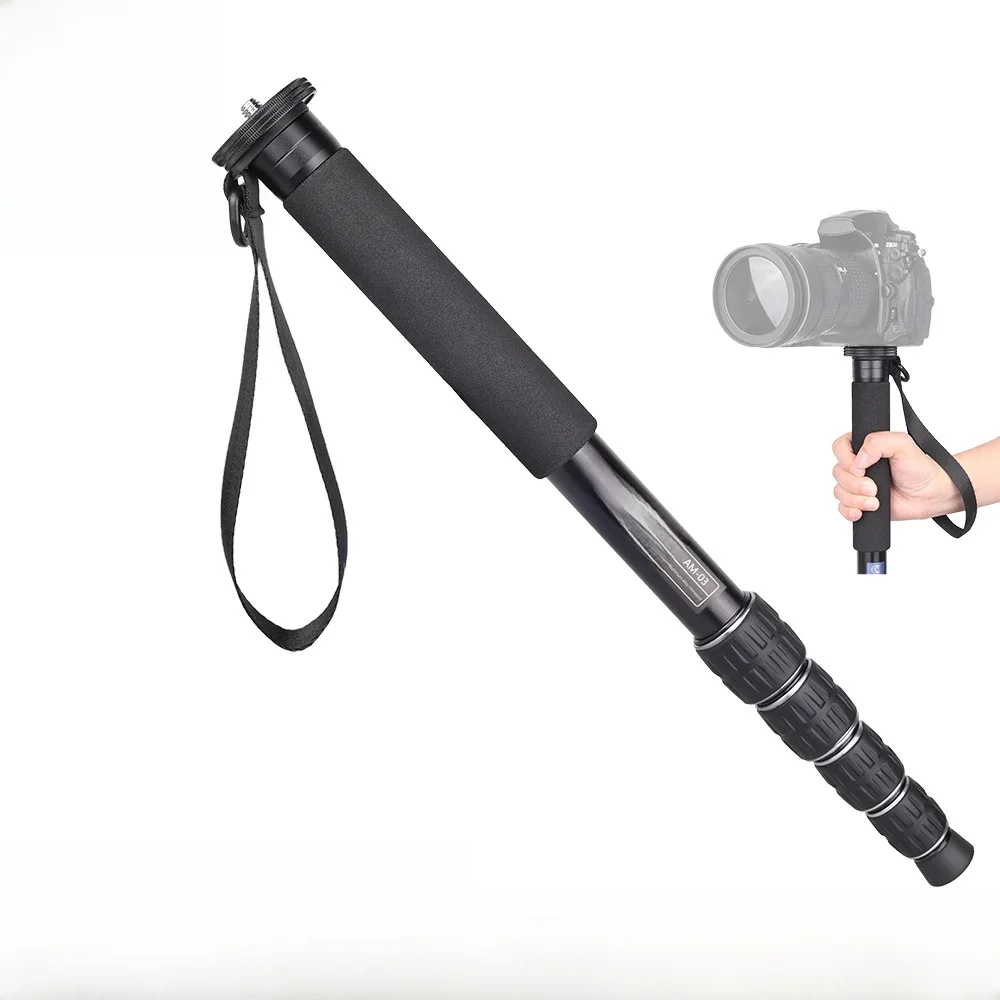 VICELK AM-03 165cm monopod do aparatu profesjonalny stojak fotograficzny ze stopu aluminium do kamery Canon Nikon GoPro DSLR — zdjęcie 2