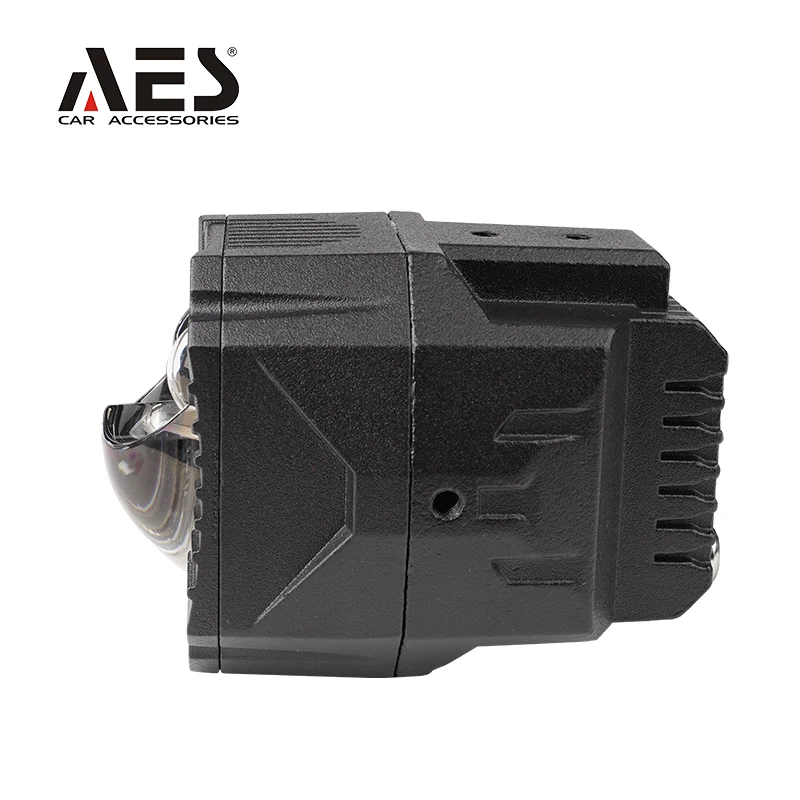AES 2'' G-Wagen Dual Laser Auxiliary Light Led Light 6000K/Tri Color Bi LED Fog Lamp Upgraded Light for Car and Motorcycle