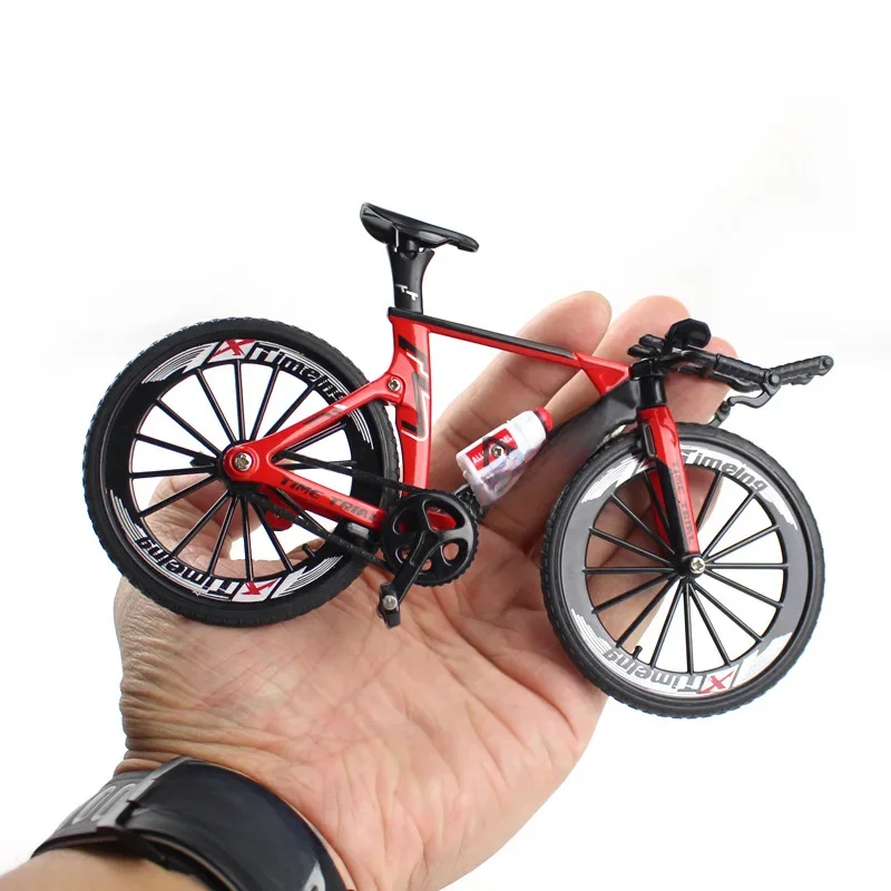 AliExpress NEW Delicate Crazy Magic Finger Bike Alloy Bicycle Model 1:10 Bicycle Bend Road Mini Racing Toys