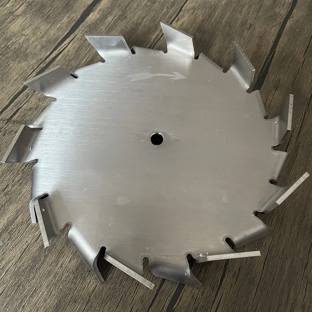 180mm-300mm 304 ze stali nierdzewnej typu zębata piły mieszadło tarczowe, laboratoryjna okrągła płyta dyspergująca śmigło mieszające ostrze Blender — zdjęcie produktu 7