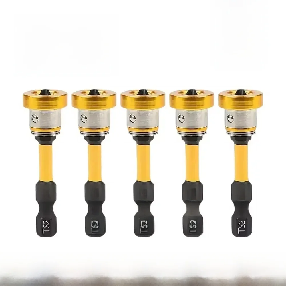 50-teiliges magnetisches Trockenbauschrauben-Bit-Set mit Positionierungshalter und Verlängerung für die genaue Schraubenplatzierung