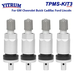 TPMS Tire Pressure Sensor Aluminum Alloy Valve Stem Replacement Repair Kit For GM Chevrolet Cadillac GMC Opel Ford Lincoln