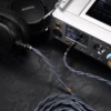 予約注文 DDHIFI BC150B-MV ダブルシールド シルバー ヘッドフォン アップグレード ケーブル Sony MDR-MV1 片面 3.5mm コネクタ用に設計 5