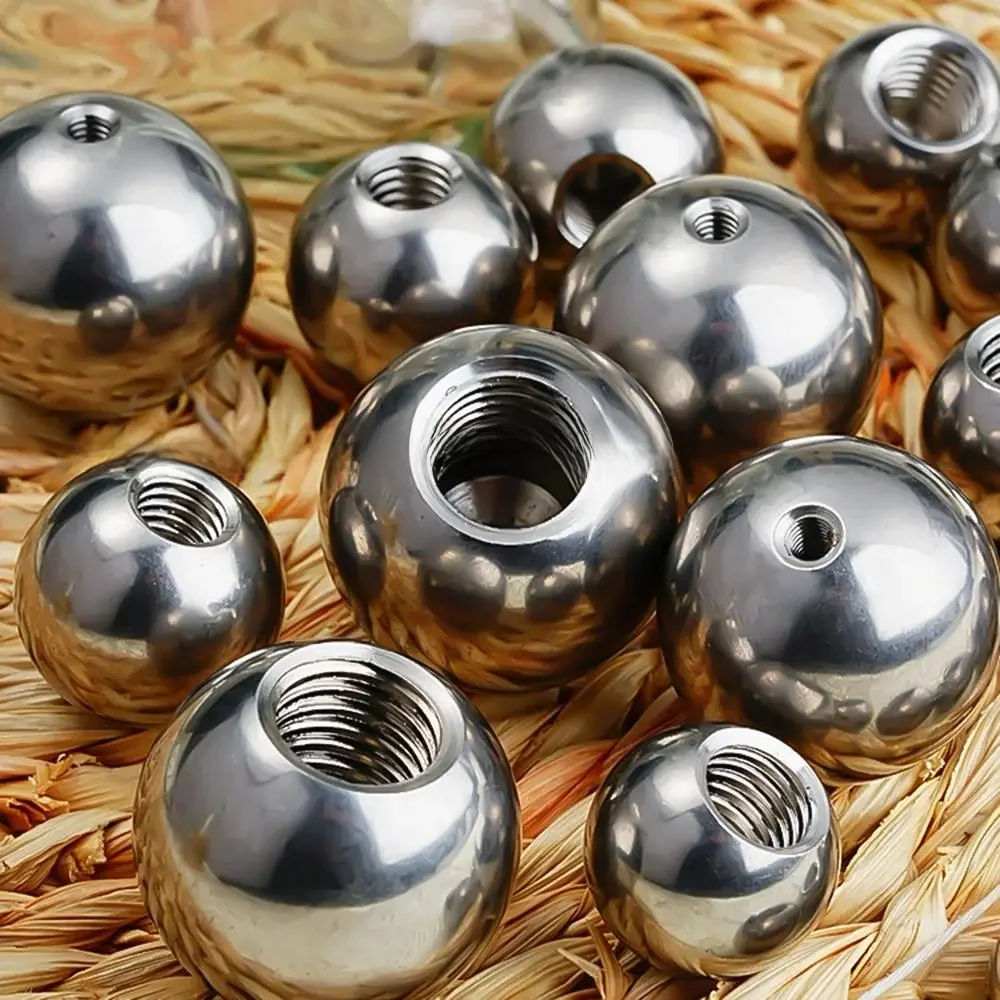 Perle à Boule Lisse en Acier Inoxydable 304, Filetage Femelle, Trou Aveugle, OD 8mm - 60mm M5 M6 M8 M10