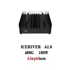 ICERIVER AL0 홈 마이너 블랙 3 알고리즘, PSU 재고 포함, 400GH/s, 100W