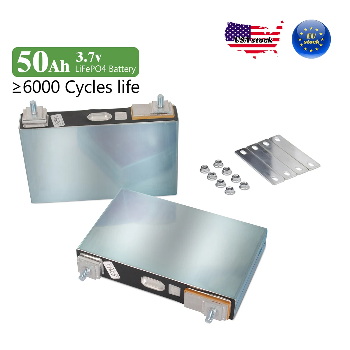 8pcs Gotion 3.7v 50ah Grade A Lithium Li-ion Battery for Solar Power System