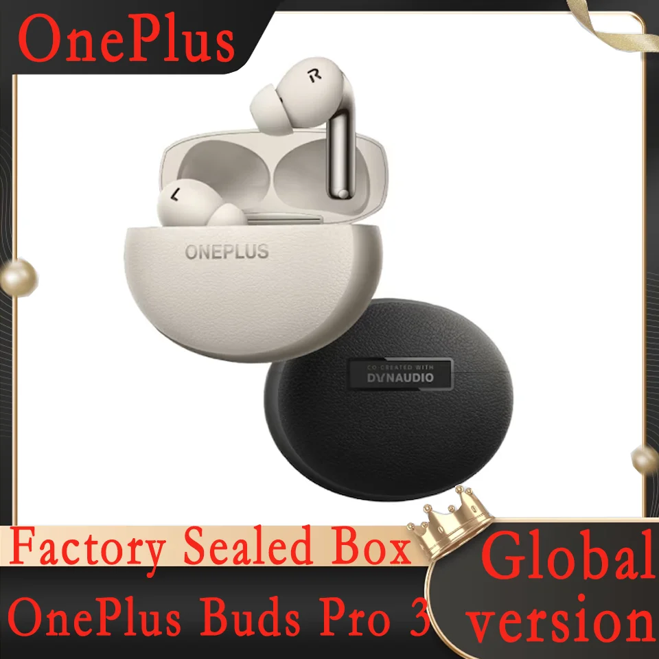 Original OnePlus Buds Pro 3 E512A, Google Fast Pair, For OnePlus Nord 4, Global Version Sealed Wireless Charging,Bluetooth 5.4