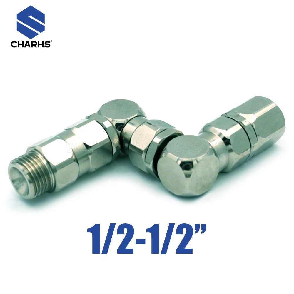 CHARHS 224569 Z-Swivel, 3/8-18 NPT, 6500 PSI Adaptor Fitting 202577 1/4"(M) x 1/4"(F) Z-Swivel, 6500PSI, Carbon Steel 207948 ½