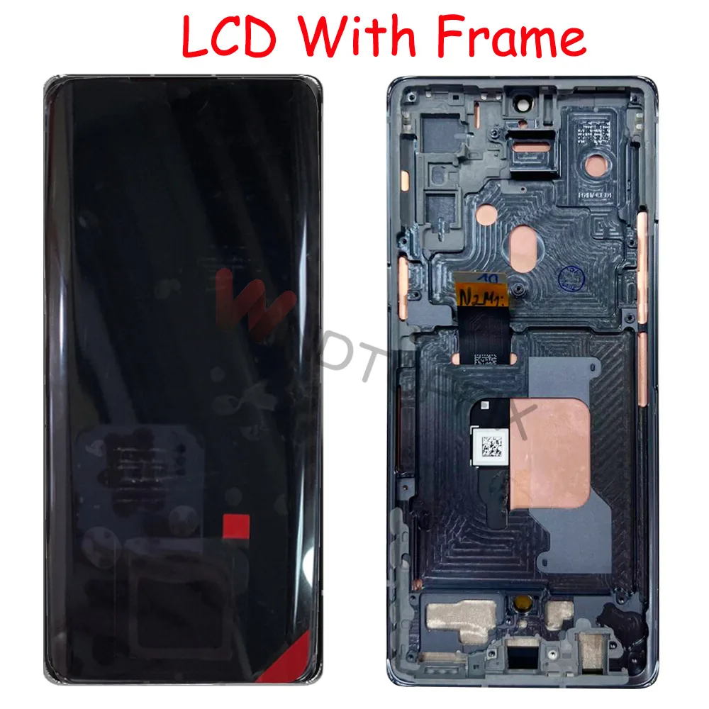 For LG G9 ThinQ LCD Display Touch Screen Digitizer Assembly With Frame For LG Velvet 5G LCD Display Phone Repair Screen + Tools