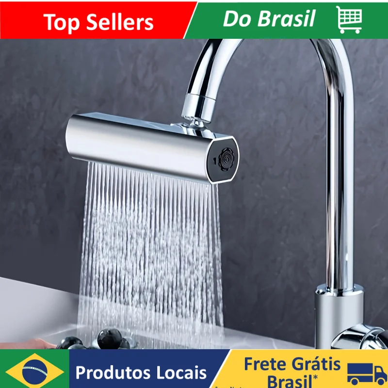 Flexible Kitchen Faucet Adapter With 3 Modes of Use/Powerful and Durable/Faster Clean