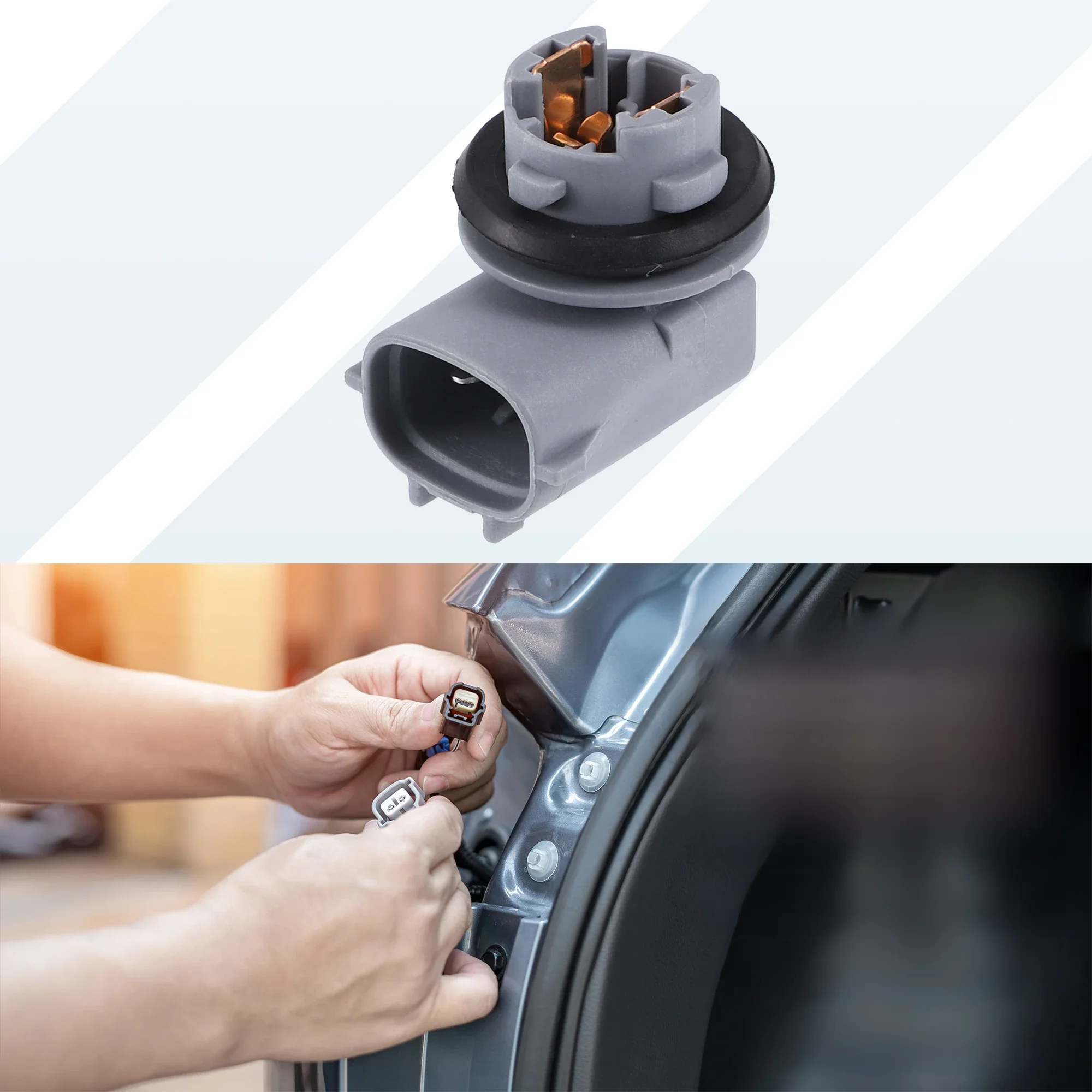 X Autohaux-Plaque de planificateur de pare-chocs arrière de voiture, connecteur de douille d'ampoule pour Lexus GS350, Toyota Yadditif, 2007-2011, 9007560005