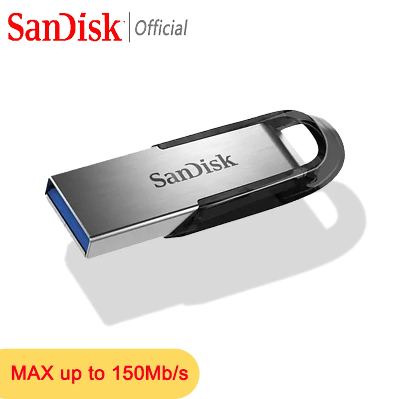 محرك فلاش USB SanDisk SDCZ73 256 جيجابايت 128 جيجابايت 64 جيجابايت 32 جيجابايت USB 3.0 محرك قلم تشفير معدني عالي السرعة يصل إلى 150 ميجابايت/ثانية قرص USB3.0 U