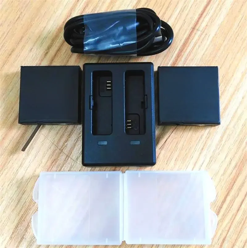 Nowa Oryginalna Ładowarka do Baterii SJCAM SJ8 Series 1200mAh, Podwójne Etui Ładujące, Zasilacz do Kamer Sportowych SJ8 Pro/Plus/Air, Akcesoria — zdjęcie 2
